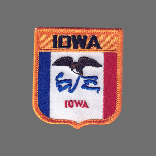 IOWA Med Flag Shield Souvenir Patch - 1755