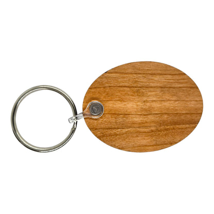 San Diego Sailor and Nurse Kissing California Keychain Wood Keyring Souvenir Key Ring Key Chain - KC15751