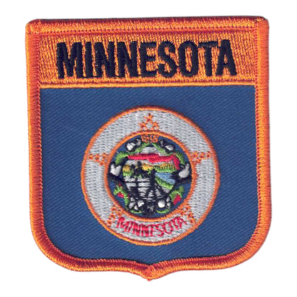 MINNESOTA Med Flag Shield Souvenir Patch - 2155