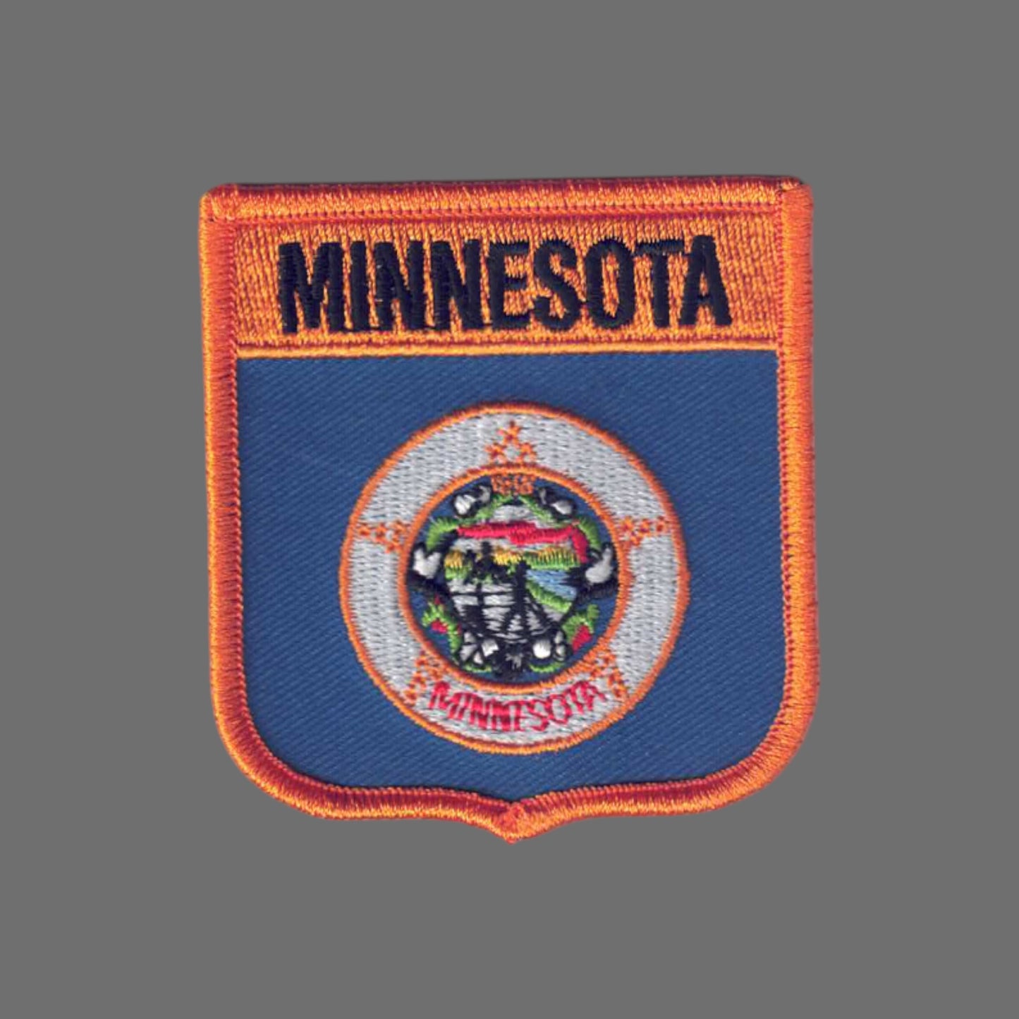 MINNESOTA Med Flag Shield Souvenir Patch - 2155