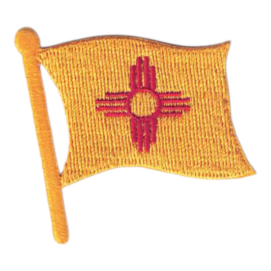 New Mexico Wavy Flag Patch - 2586
