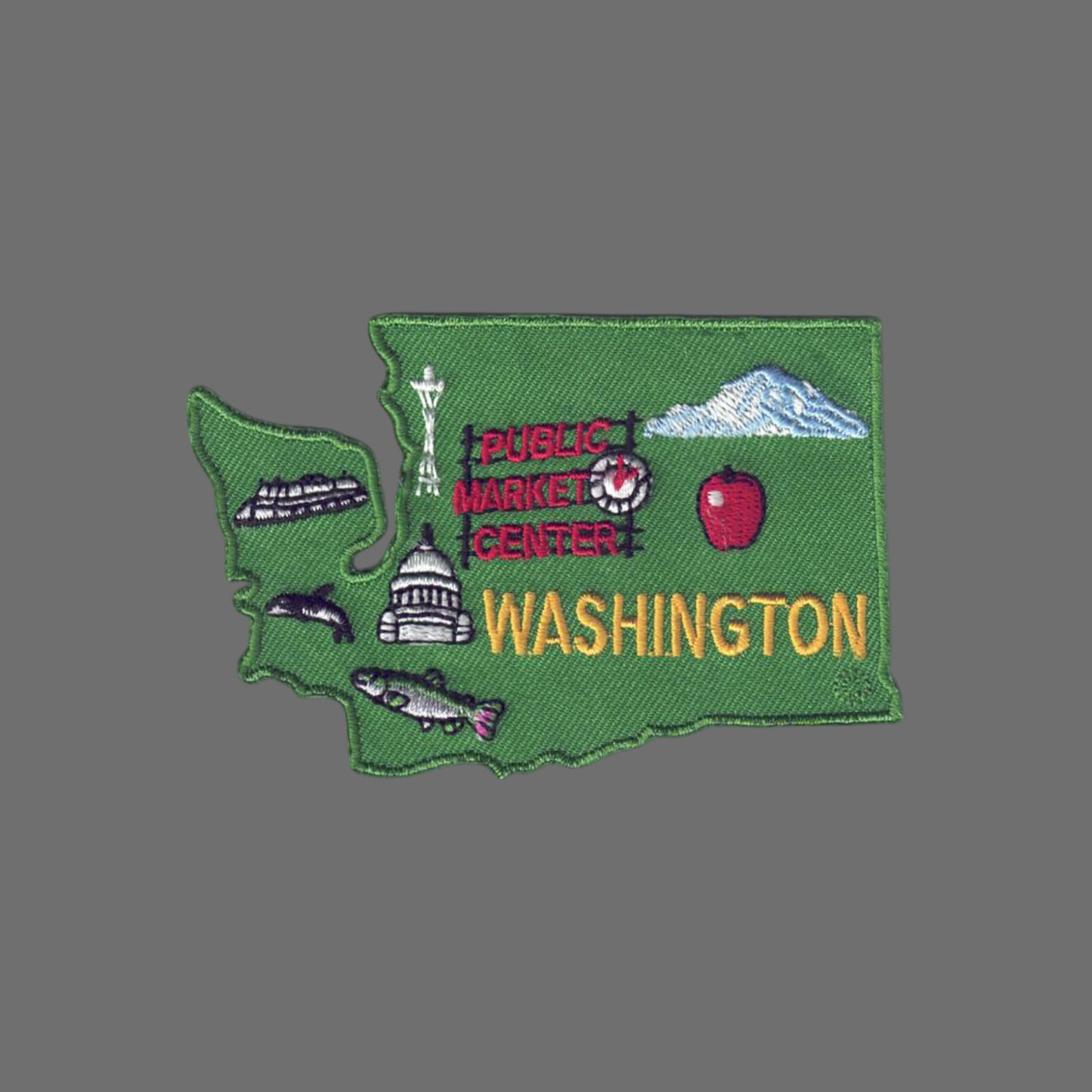 WASHINGTON WA State Map Patch - 3376