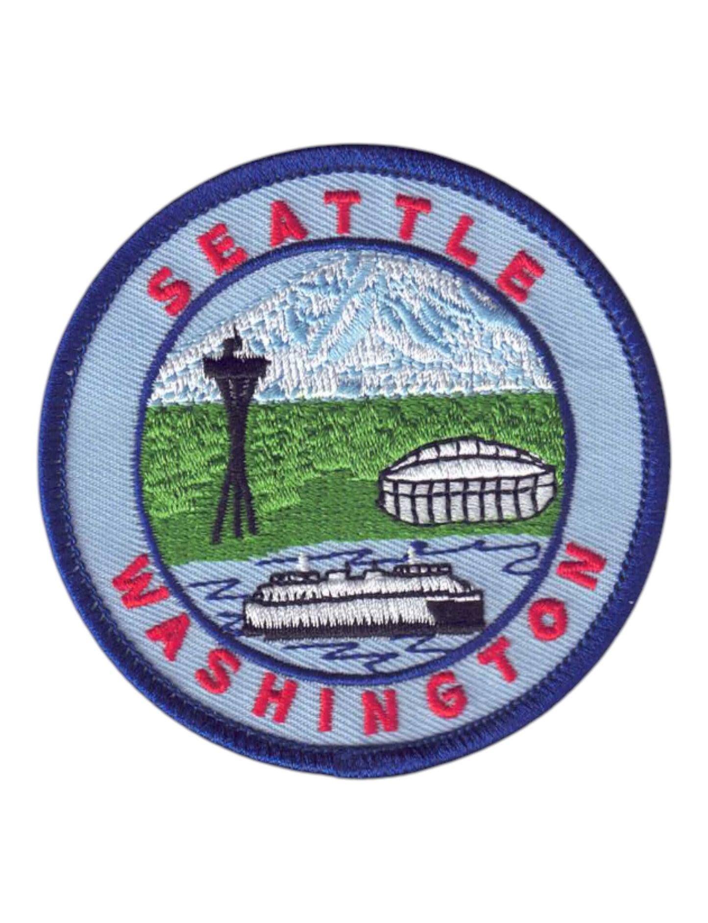 SEATTLE Washington Souvenir Patch Blue - 3395