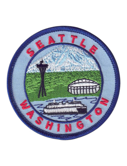 SEATTLE Washington Souvenir Patch Blue - 3395