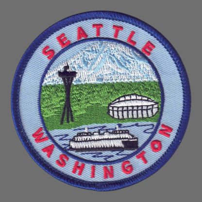 SEATTLE Washington Souvenir Patch Blue - 3395