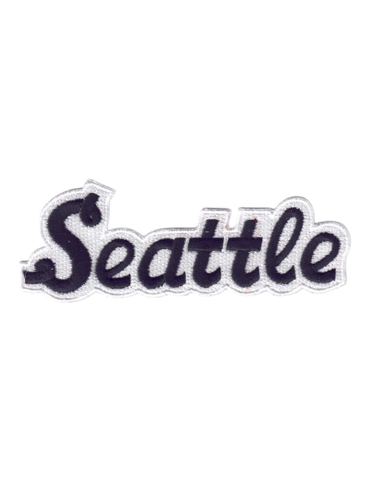 Seattle Black Script Text Patch - 3396-01/39