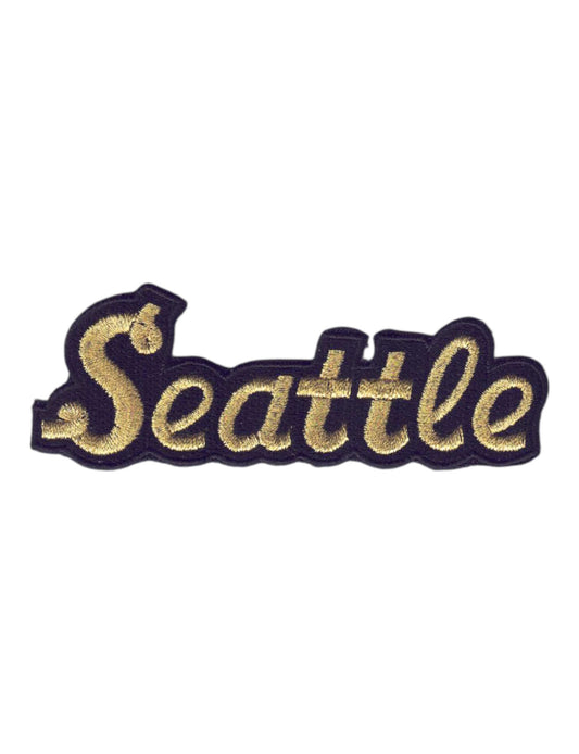 Seattle Gold Script Text Patch - 3396-21M/01