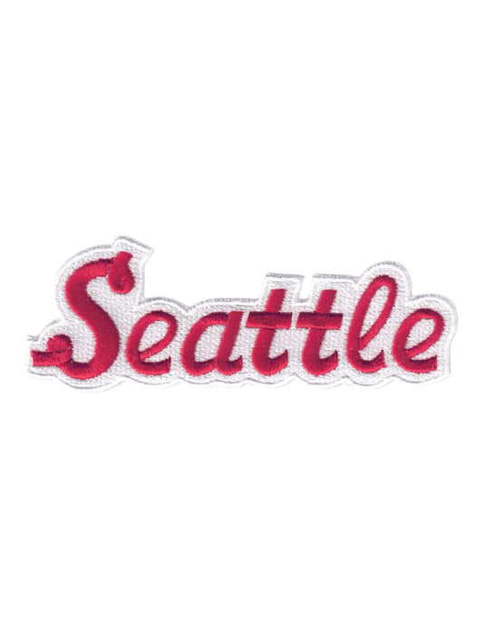 Seattle Red Script Text Patch - 3396-36/39
