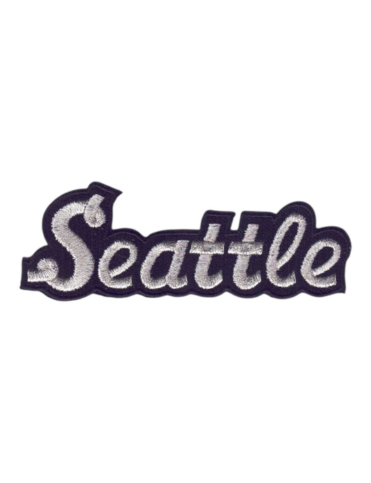 Seattle Silver Script Text Patch - 3396-58M/01