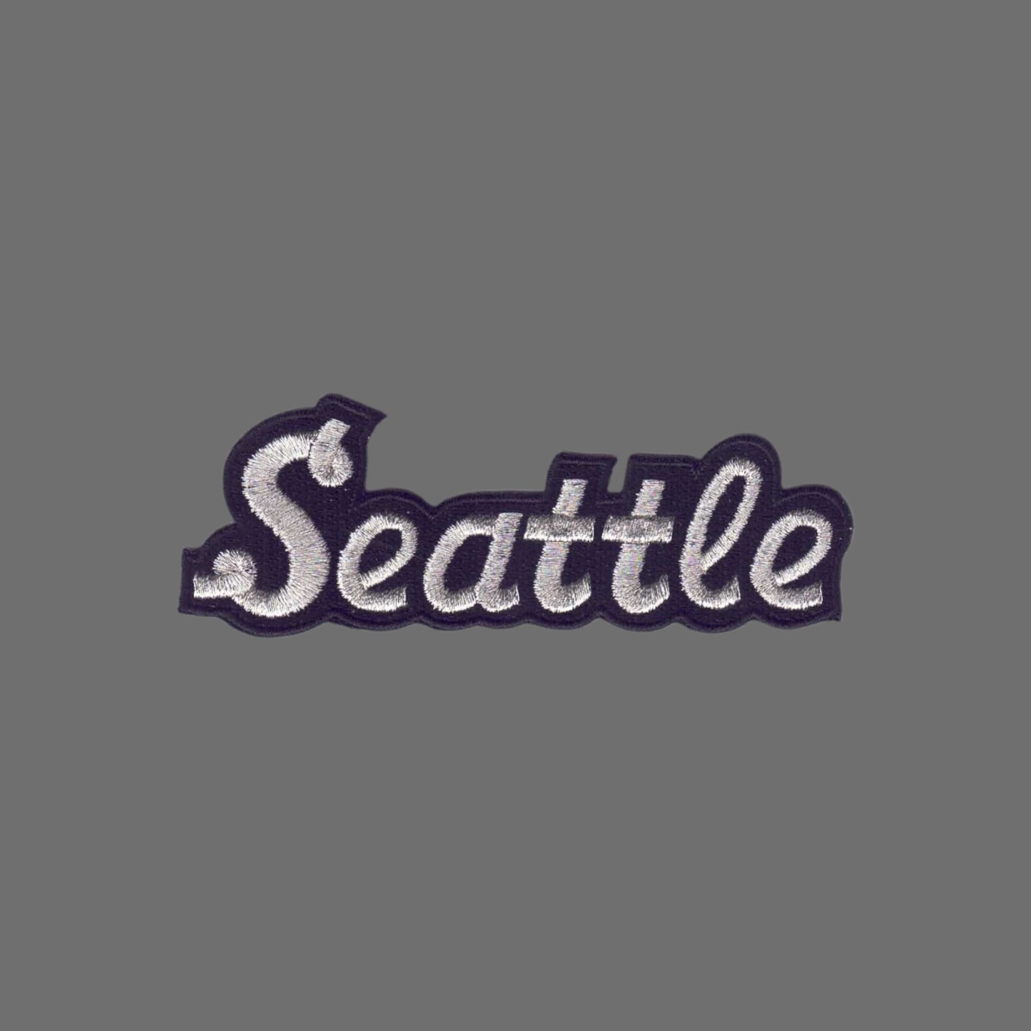 Seattle Silver Script Text Patch - 3396-58M/01