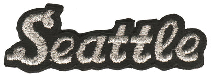 Seattle script souvenir embroidered patch