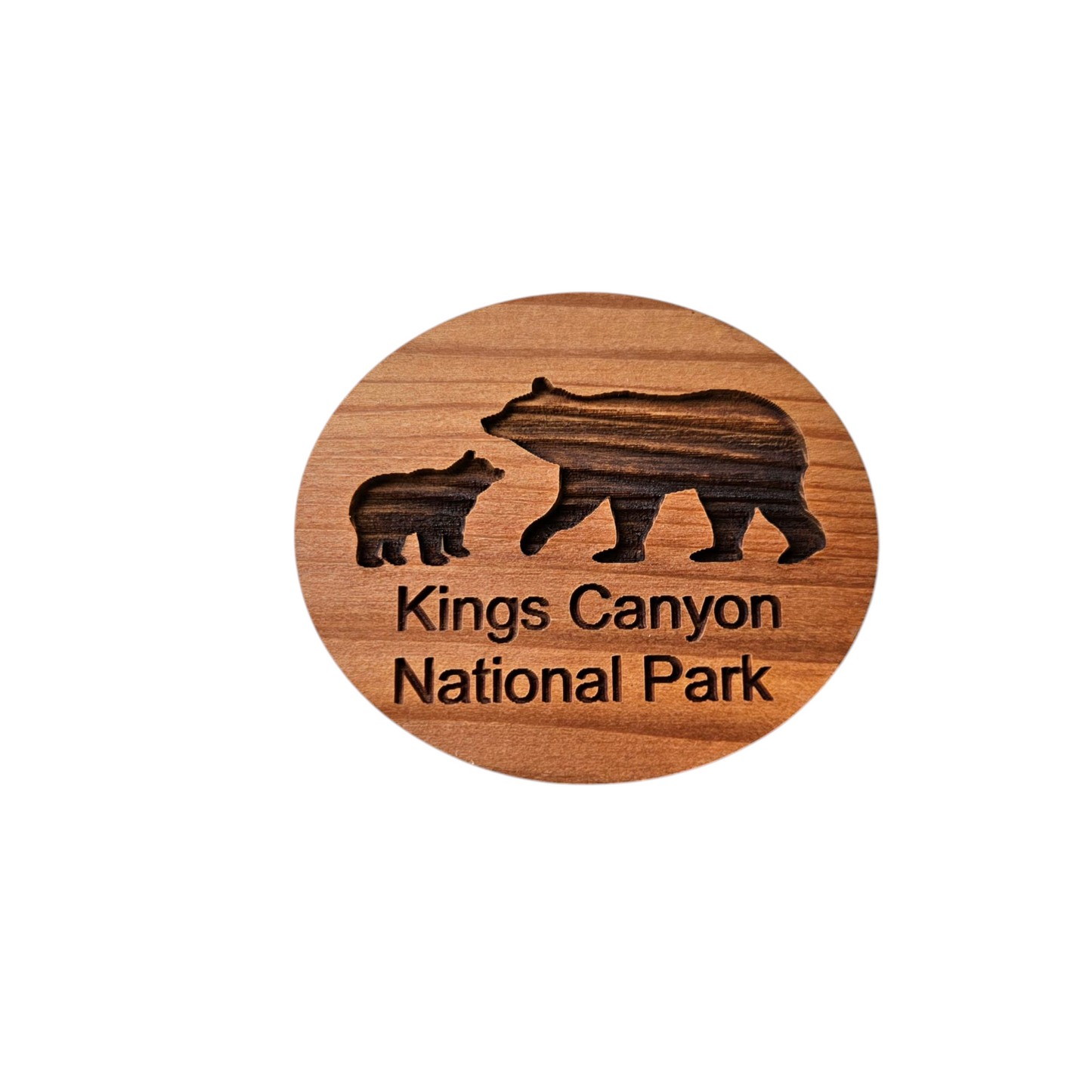 Kings Canyon Mama Bear and Cub Magnet Wood Souvenir - 4010King