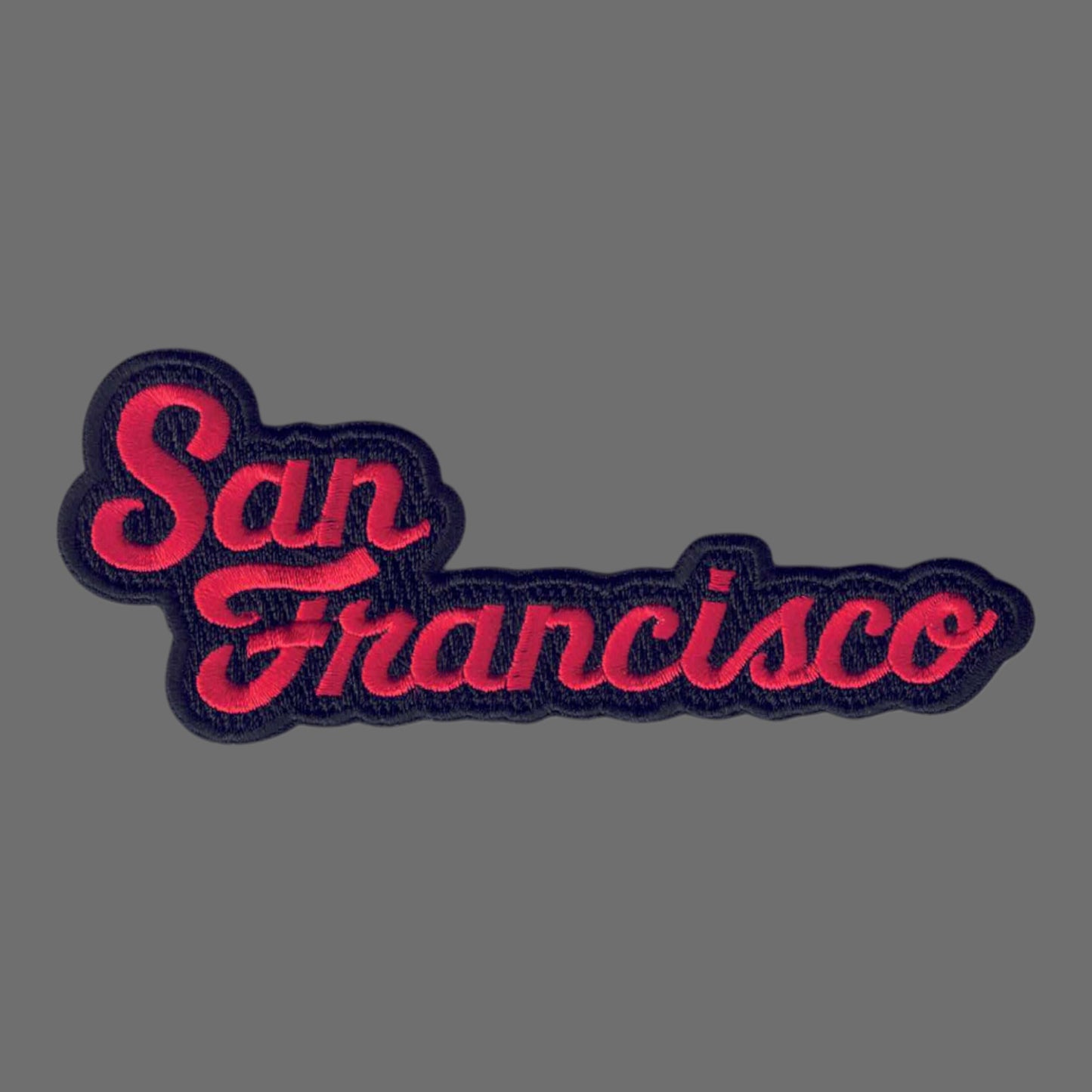 San Francisco Red Black Script Patch -  4020-36/01