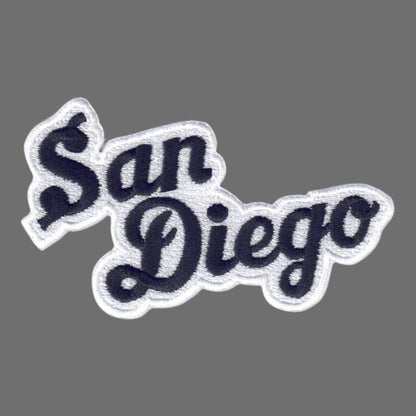San Diego Script Patch Black - 4702-01/39