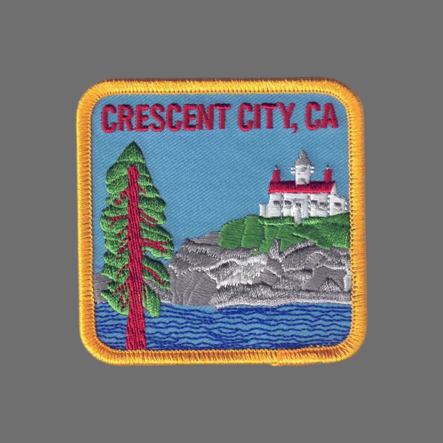 CRESCENT CITY, CA Souvenir Patch 3 Inch- 4813