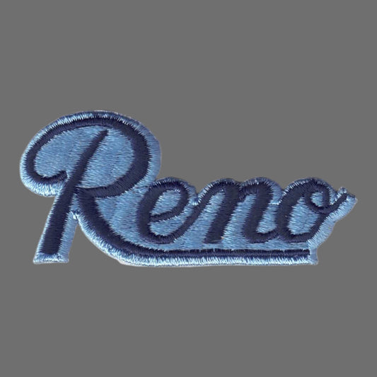 Reno Script Patch Blue on Blue - 5002-08/05