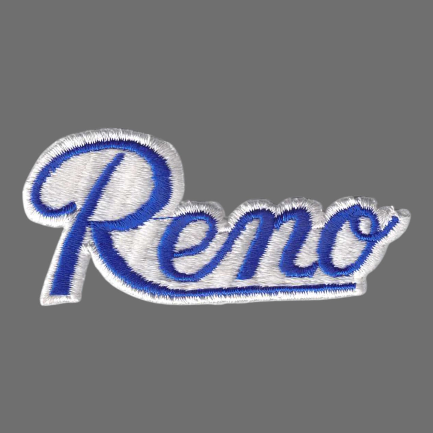 Reno Script Patch Blue on White - 5002-11/39