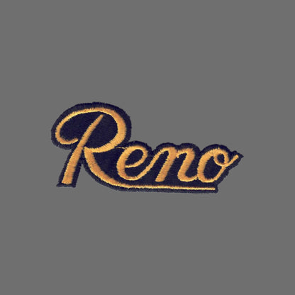 Reno Script Patch Gold on Black - 5002-21/01