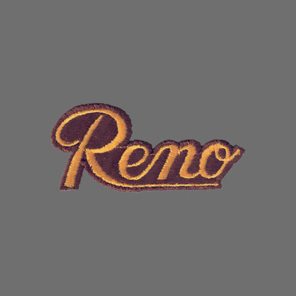 Reno Script Patch Yellow on Brown - 5002-21/17