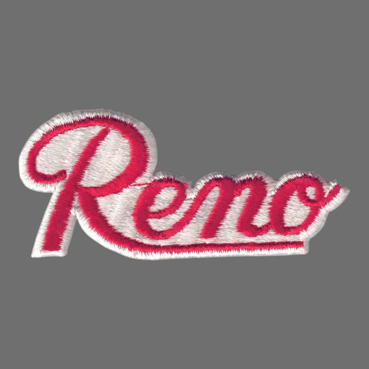 Reno Script Patch Red on White - 5002-36/39