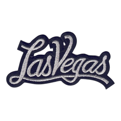 Las Vegas Script Text Silver on Black Patch - 5252-58M/01