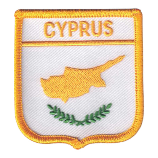 CYPRUS Country Flag Shield Patch - 5981