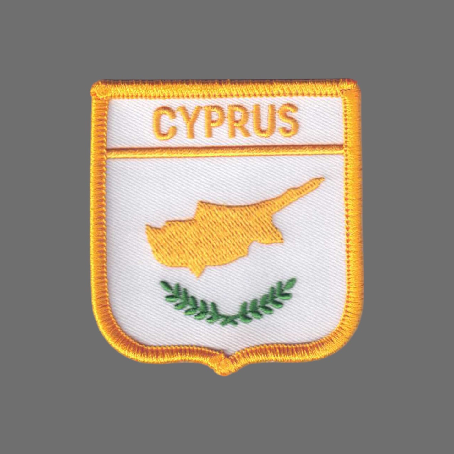 CYPRUS Country Flag Shield Patch - 5981