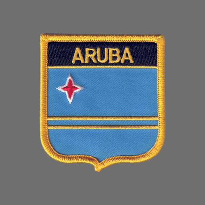 ARUBA Country Flag Shield Patch - 6031
