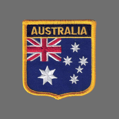 AUSTRALIA Country Flag Shield Patch - 6041