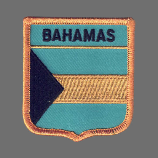 BAHAMAS Country Flag Shield Patch - 6061