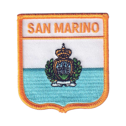 SAN MARINO Country Flag Shield Patch - 6065