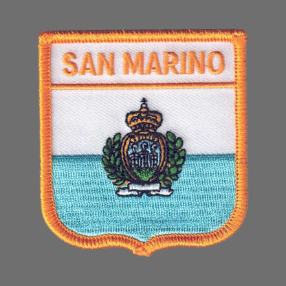 SAN MARINO Country Flag Shield Patch - 6065