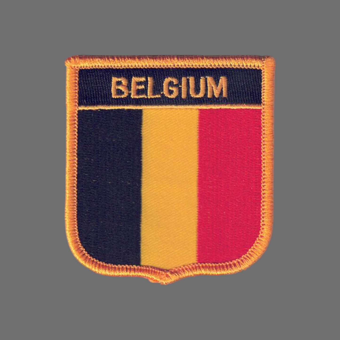 BELGIUM Country Flag Shield Patch - 6081
