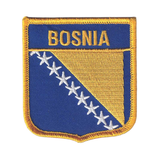 BOSNIA Country Flag Shield Patch - 6096
