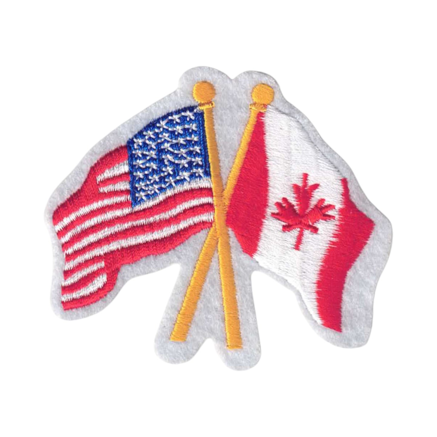 Canada and USA Flags Patch - 6115