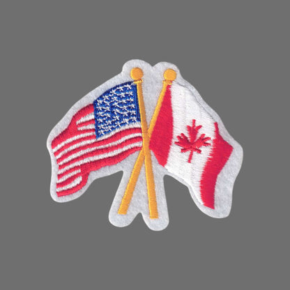 Canada and USA Flags Patch - 6115