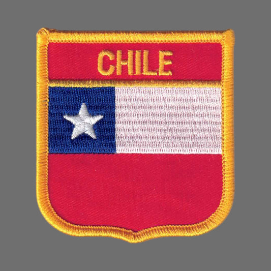 CHILE Country Flag Shield Patch - 6121