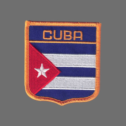 CUBA Country Flag Shield Patch - 6161