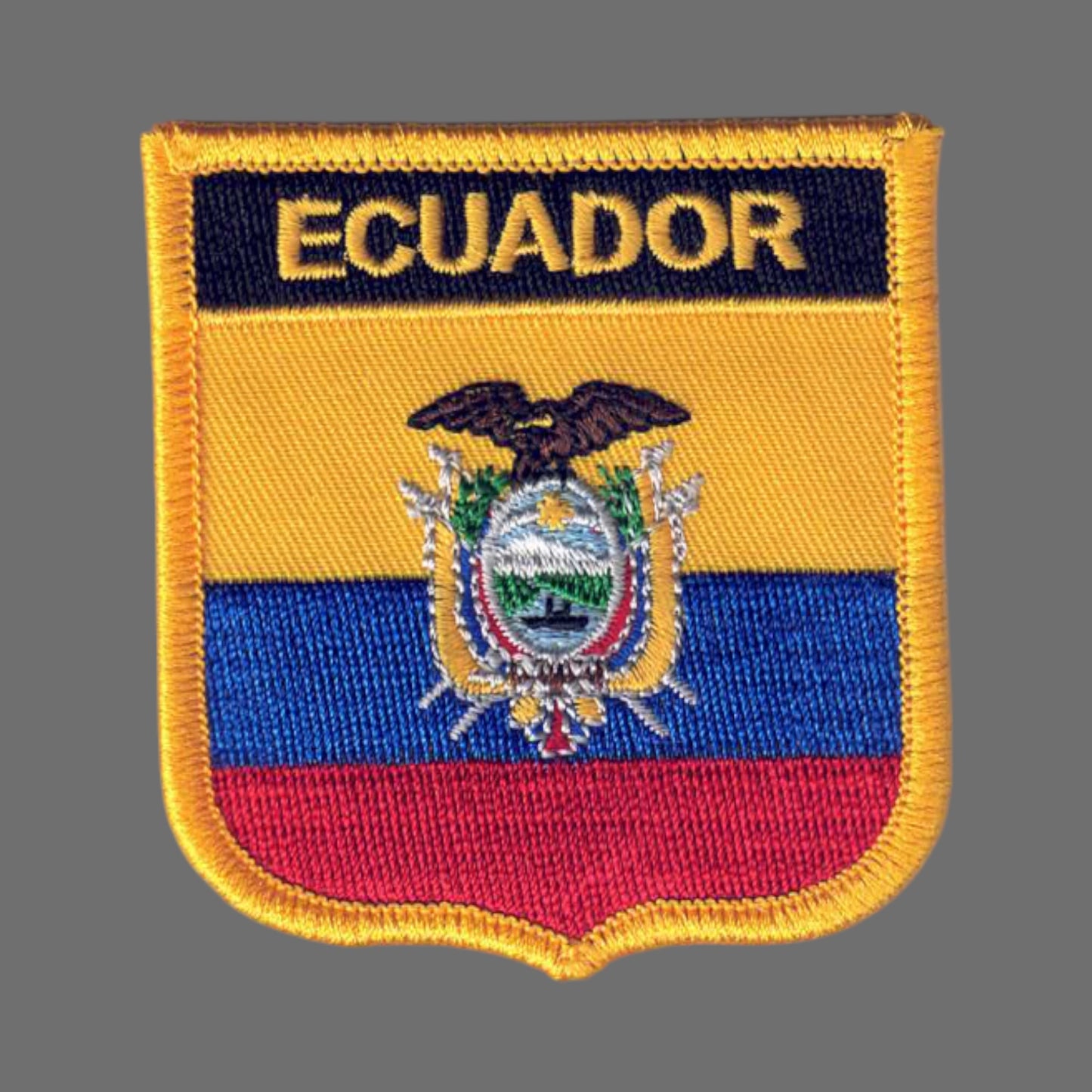 ECUADOR Flag Shield Patch - 6191