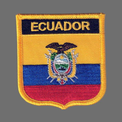 ECUADOR Flag Shield Patch - 6191