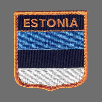 ESTONIA Flag Shield Patch - 6196