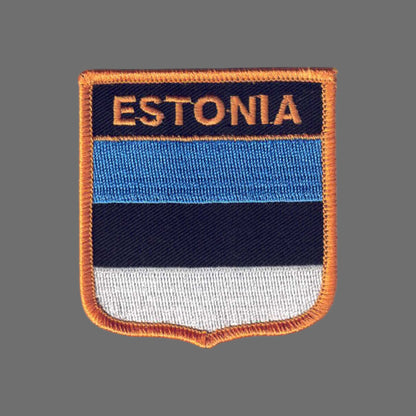 ESTONIA Flag Shield Patch - 6196