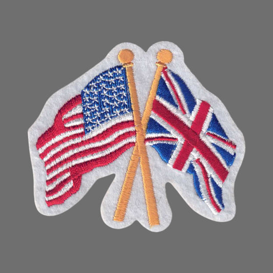 USA and Great Britain Flags Patch - 6225