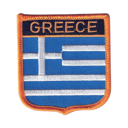 GREECE Flag Shield Patch - 6281