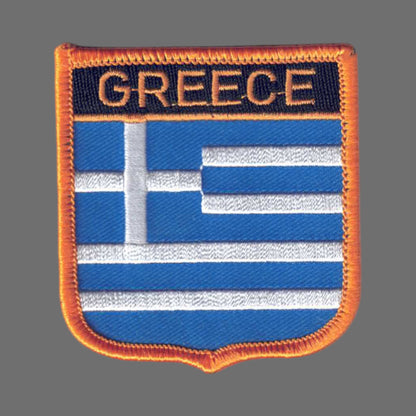 GREECE Flag Shield Patch - 6281