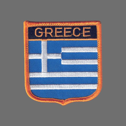 GREECE Flag Shield Patch - 6281