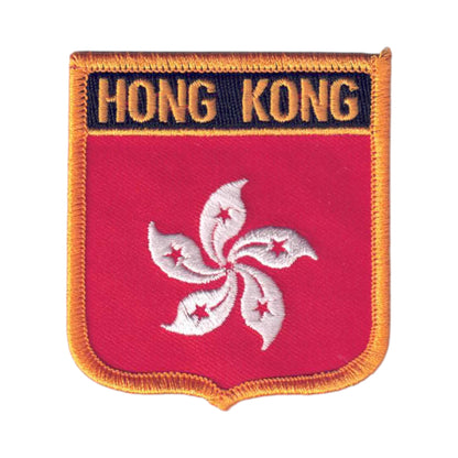 HONG KONG Flag Shield Patch - 6341