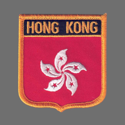 HONG KONG Flag Shield Patch - 6341