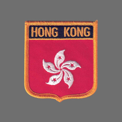 HONG KONG Flag Shield Patch - 6341