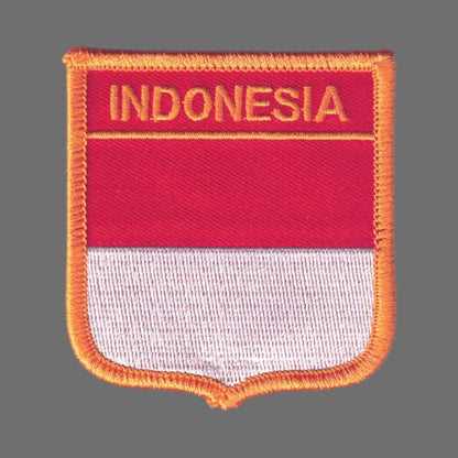 INDONESIA Flag Shield Patch - 6371